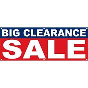 Everything must go sale